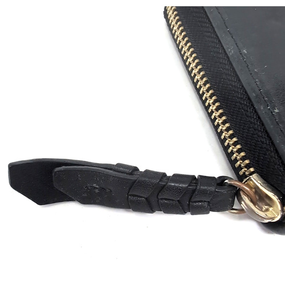 COLE HAAN Women's Wallet Smooth Leather Continental Signature Zip Around Black - Picture 4 of 7